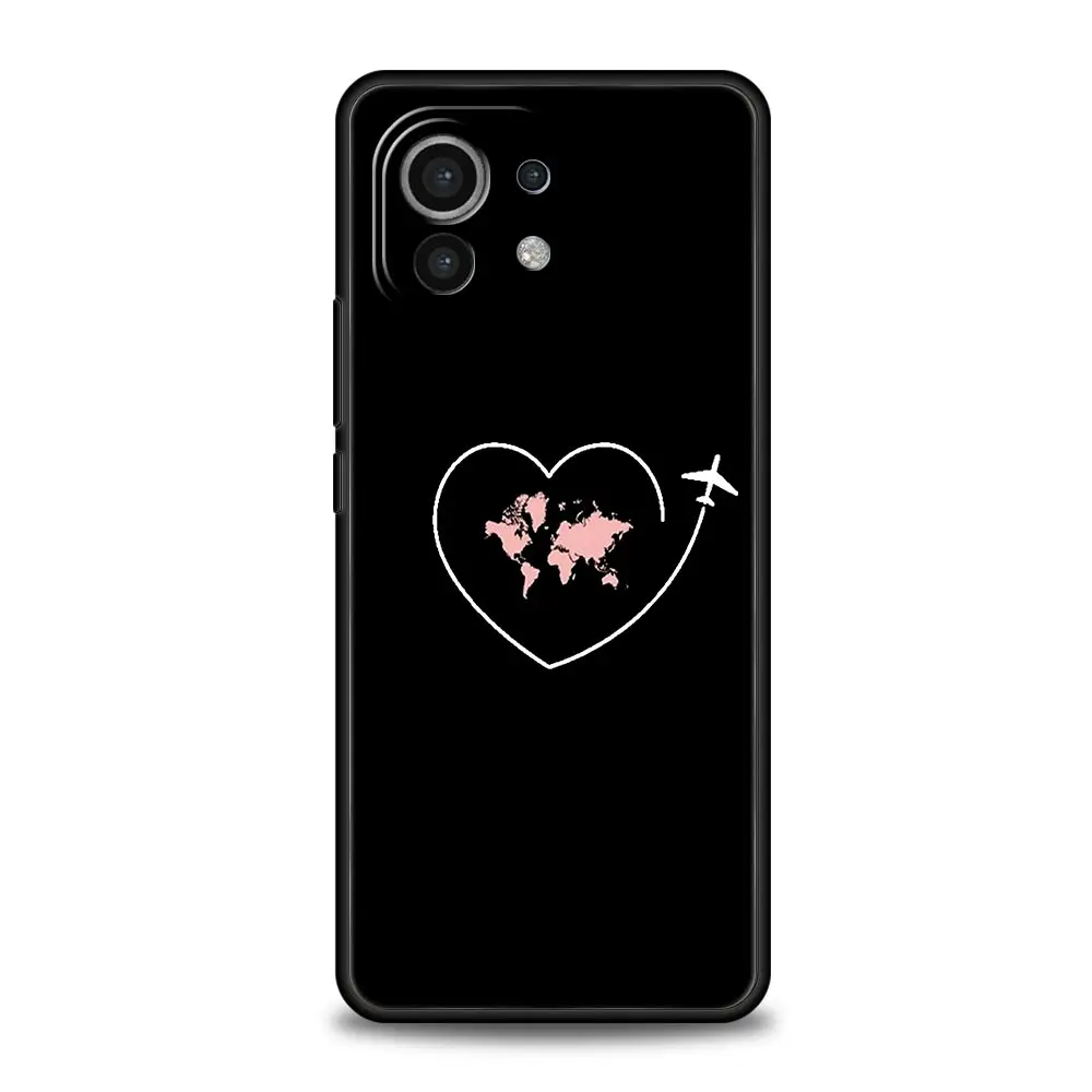 Cartoon World Map Scenery Phone Case