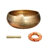 Tibetan Singing Bowl Set Meditation Sound Bowl with   Cushion Handcraft Buddhist Bowl for chakra Mindfulness 1