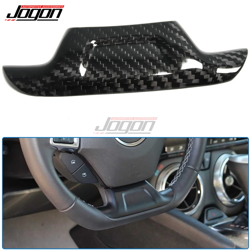 

For Chevy Chevrolet Camaro ZL1 SS LT Turbo ZL1 2016+ Car Steering Wheel Lower Trim Cover Carbon Fiber Interior Car Accessories