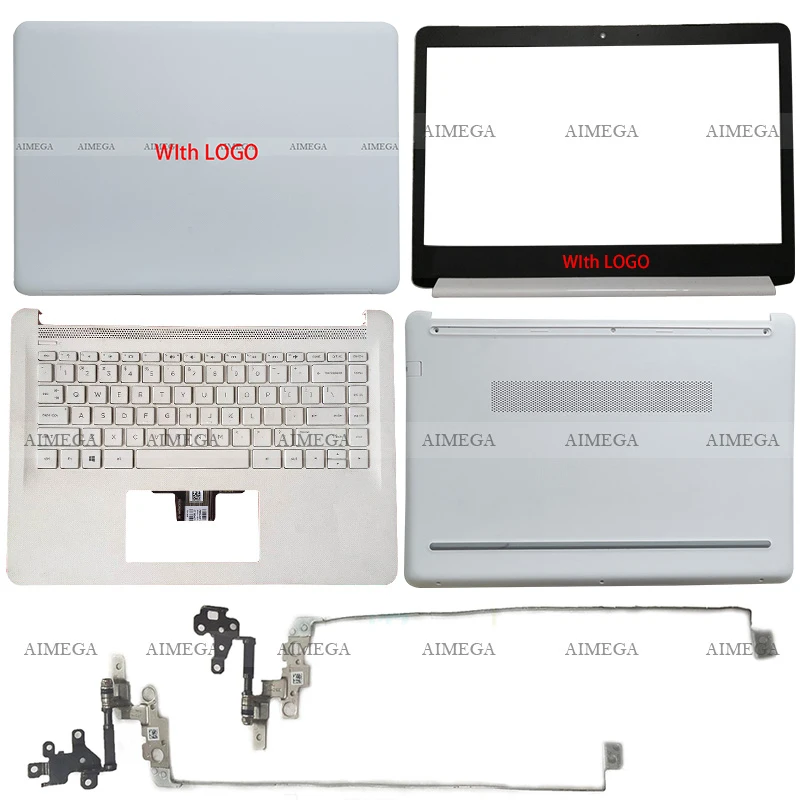 

Оригинальная ЖК-Крышка для ноутбука HP 14-BP 14-BP660NA/Передняя панель/петли/Упор для рук/нижний Чехол Белый