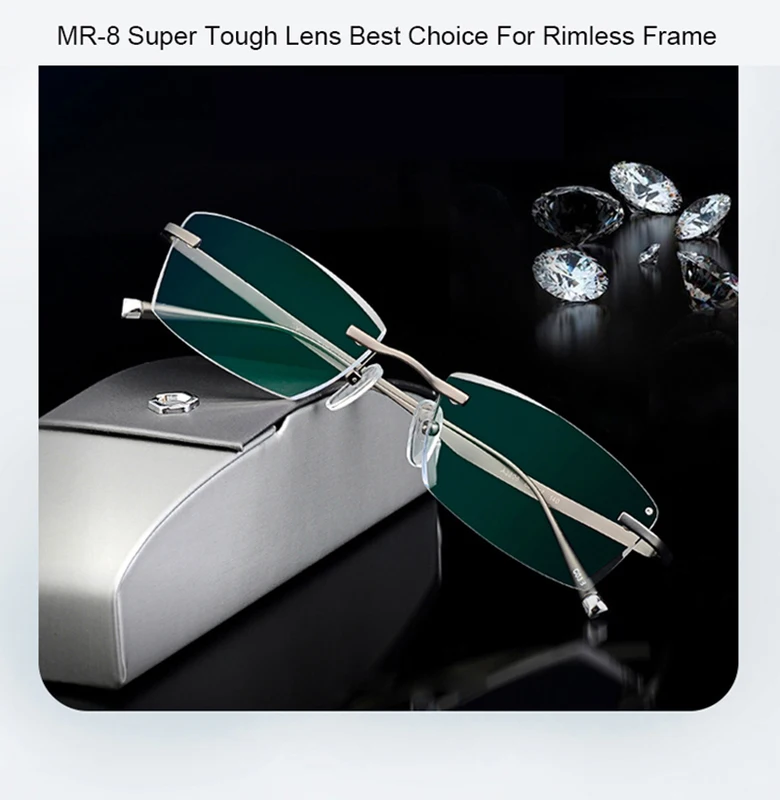 MR-8 Super Tough Optical Lenses Men Women 1.56-1.74 Ultra Thin Prescription Glass Myopia Presbyopia Anti Glare Anti Blue Lenses