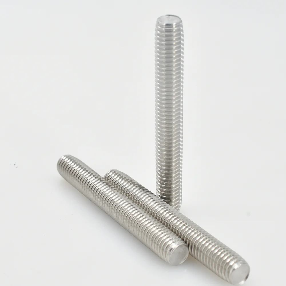 Threaded rod bolt stainless steel screws stainless steel screw 304 stainless steel full threaded rod bolt M3 M4 M5 M6 M8 M10 fully metric headless bolt thread stud rods screws length16-500mm