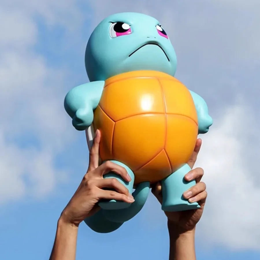 

Pokemon Tsundere Squirtle Angry Squirrel Frog Seeds Charmander Collectible Figures 1:1 Large Model Home Office Decoration Gift