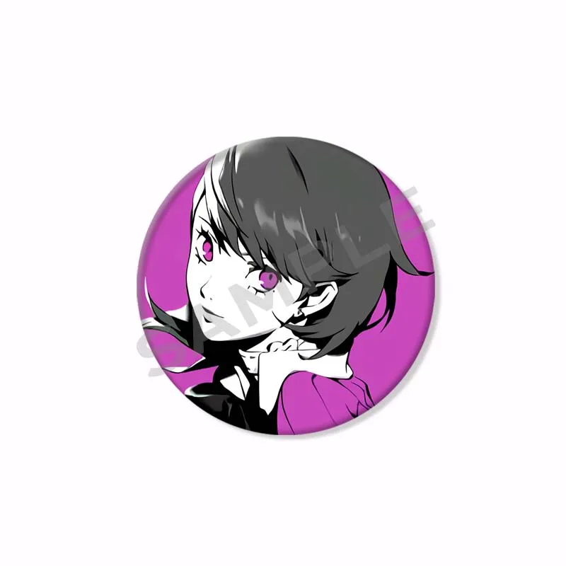 Vintage Game Persona 3 Button Pins P3 Shin Yuuki Tensei Yukari Makoto Takeba Megami Cartoon Abzeichen Rucksack Kleidung Accessoires – Detail 4