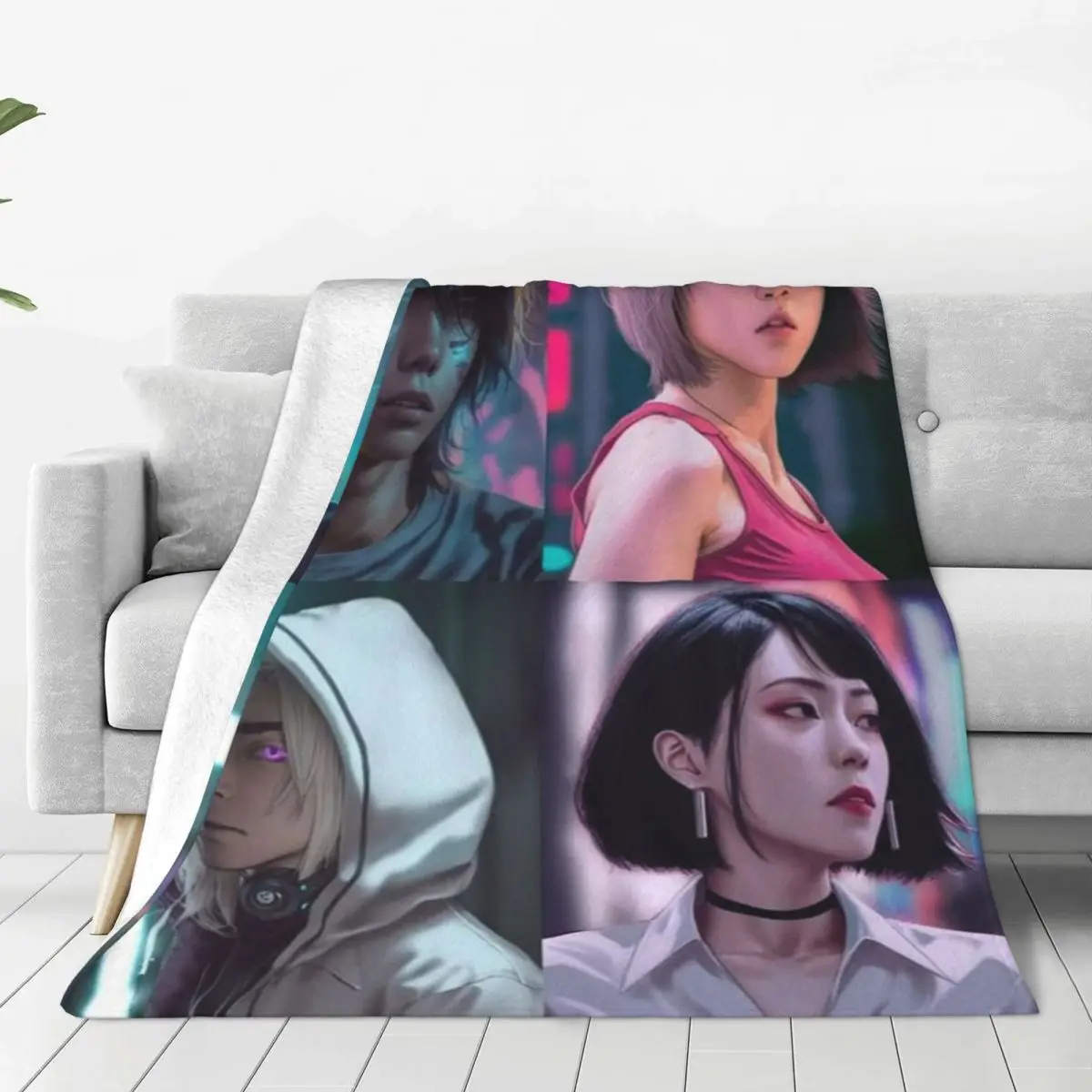 

Alice In Borderland Anime Blankets Flannel Textile Decor Collage Lightweight Throw Blankets for Bedding Bedroom Bedspreads