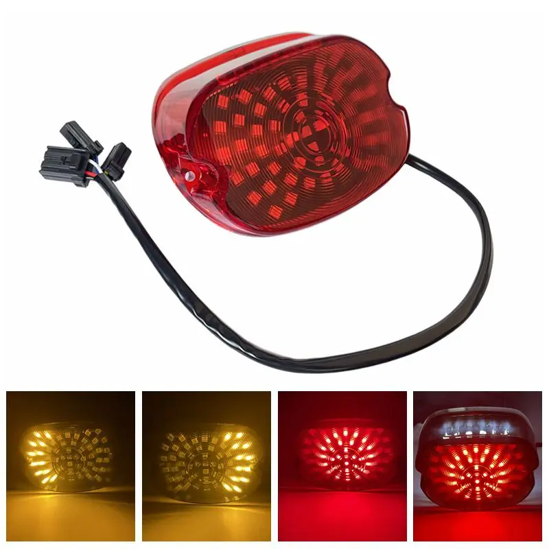 Red Motorcycle Tail Rear Light LED Rear Lamp Brake Stop Taillight for ...