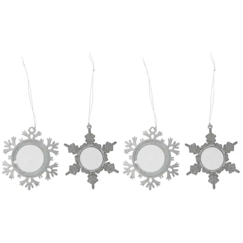 4 шт. Новогодние подвески в виде снежинок | Дом и сад