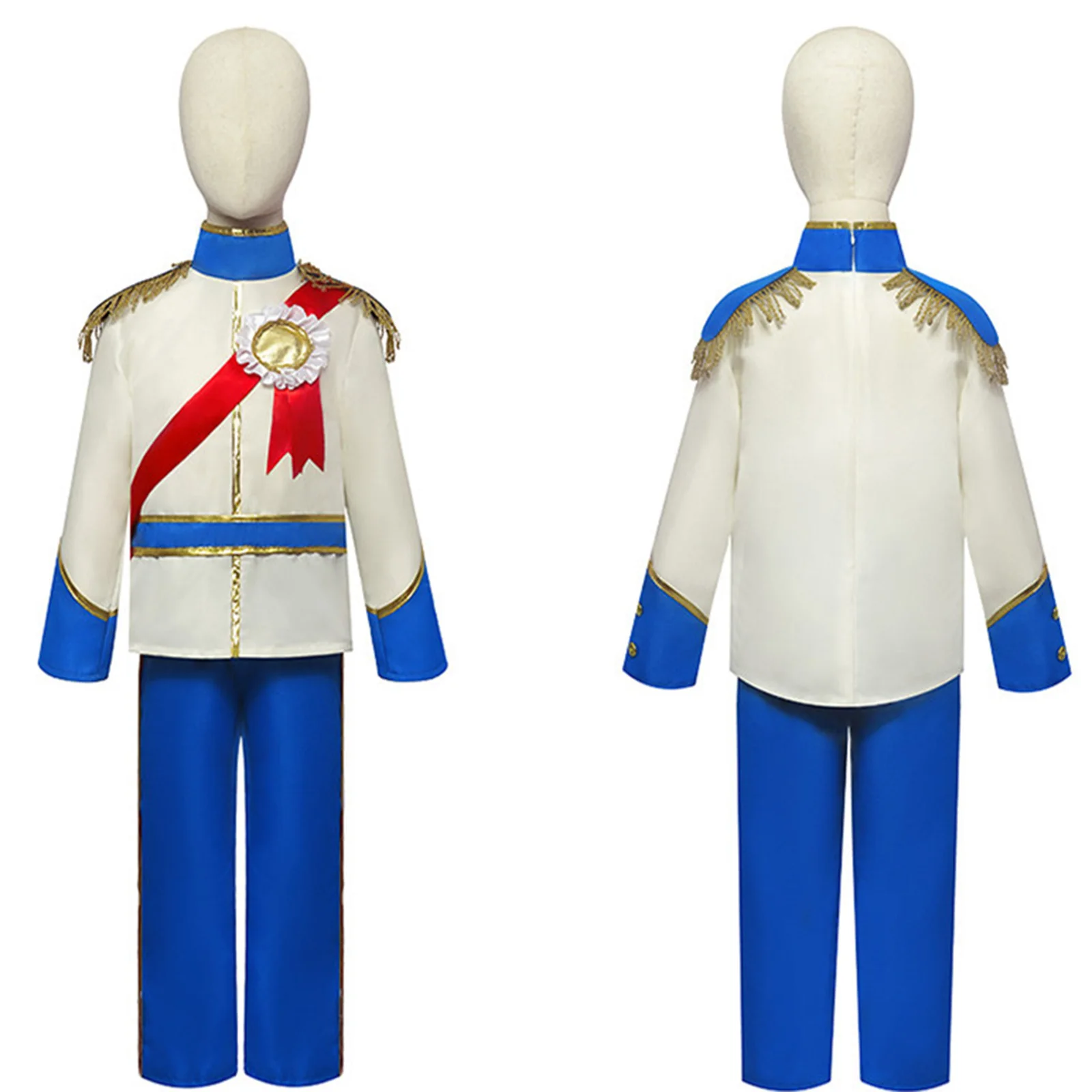 

Prince Cosplay Costume Fancy Uniform Coat Pants for Kids Children Outfit Performance Halloween Birthday Carnival Gift