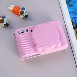 Durable Silicone Camera Case - Soft Full - Body Protection & Waterproof Dustproof Cover (Pink)