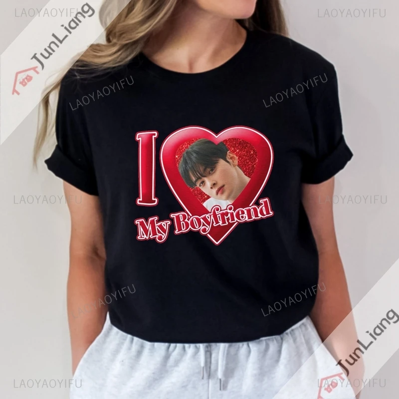 thumbnail image 1 of Camisetas gráficas de Cha Eun Woo para mujer, ropa deportiva Kpop, ropa gótica, Tops Y2k, Ideas de regalo para fanáticos, Harajuku, 1 of 5