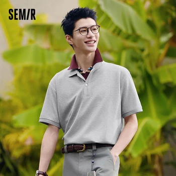 Polo Semir da uomo con raffreddamento ad asciugatura rapida tinta unita 2025 estate nuova maglietta casual da pendolare da ufficio a maniche corte