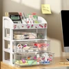 Drawer Style Storage Box Transparent Jewelry Skin Care Products Storage Box High-capacity Desktop Clutter Dustproof Organizer 3