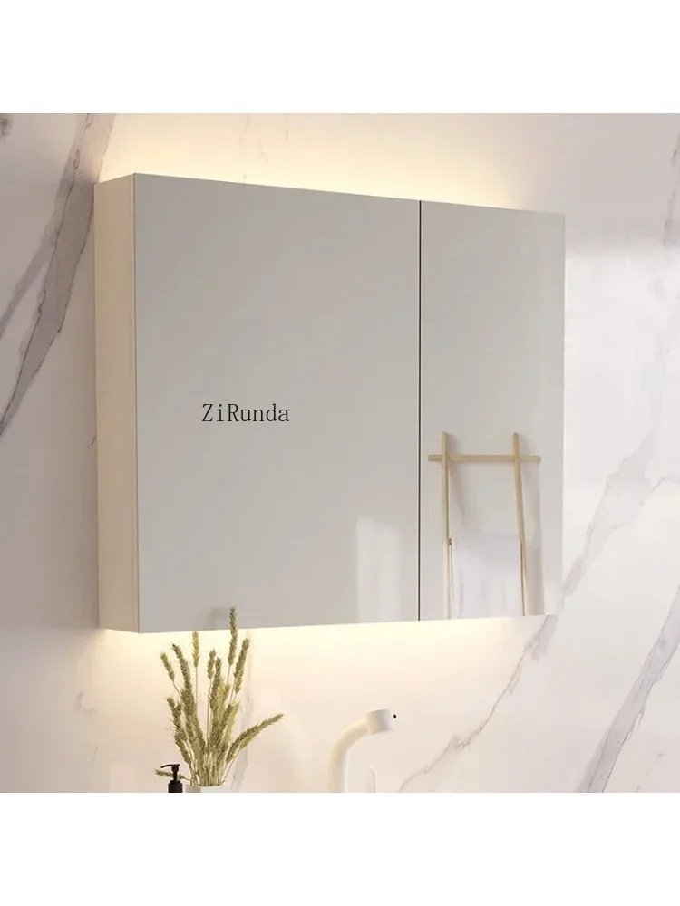 Solid Wood Mirror Cabinets Modern Design Moisture and Rust Prevention Bathroom Cabinets Home Furniture Muebles