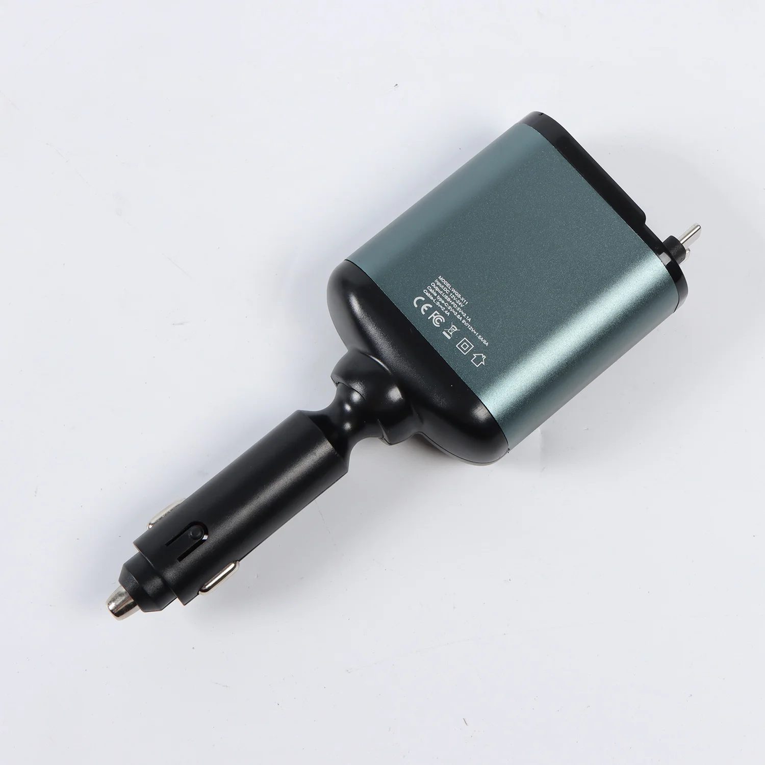 Caricabatteria da auto retrattile da 66 W per iPhone Samsung Google Pixel PD QC3.0 USB C Accessori per auto - Image 4