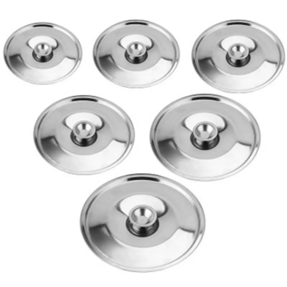 Stainless Steel Round Pot Lid Silver Saucepan Cover