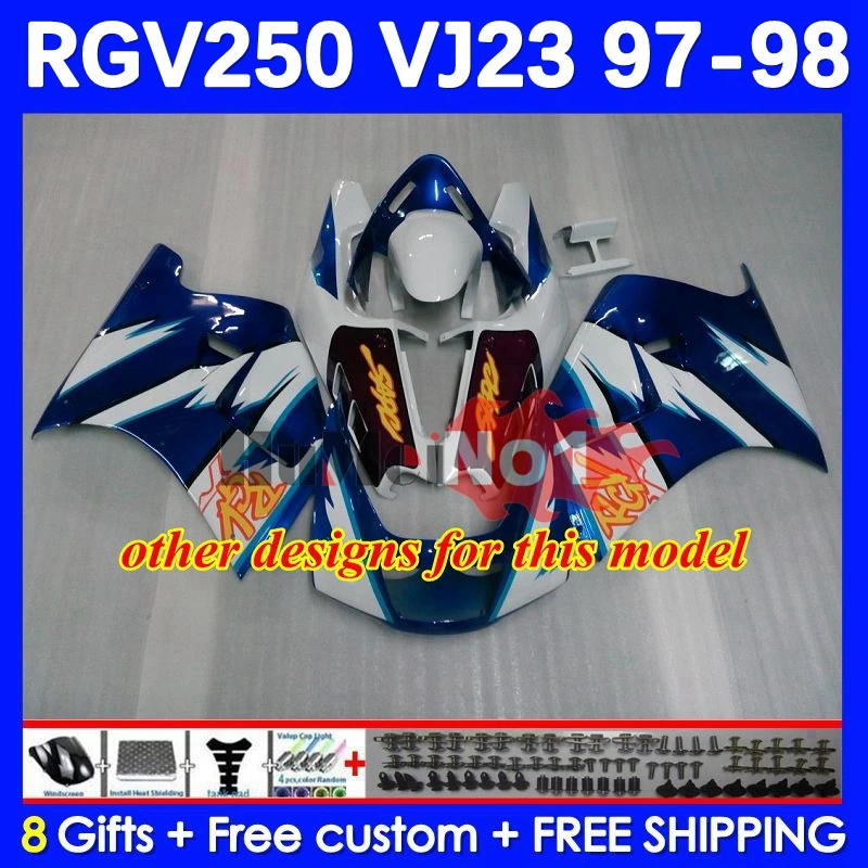 RGVT250 SAPC RGV250 VJ23 97-98 프레임용 바디, 42 번 50 RGV-250 RGVT RGV 250 VJ 23 RGVT-250 97 98 1997 1998 페어링 공장 빨간색