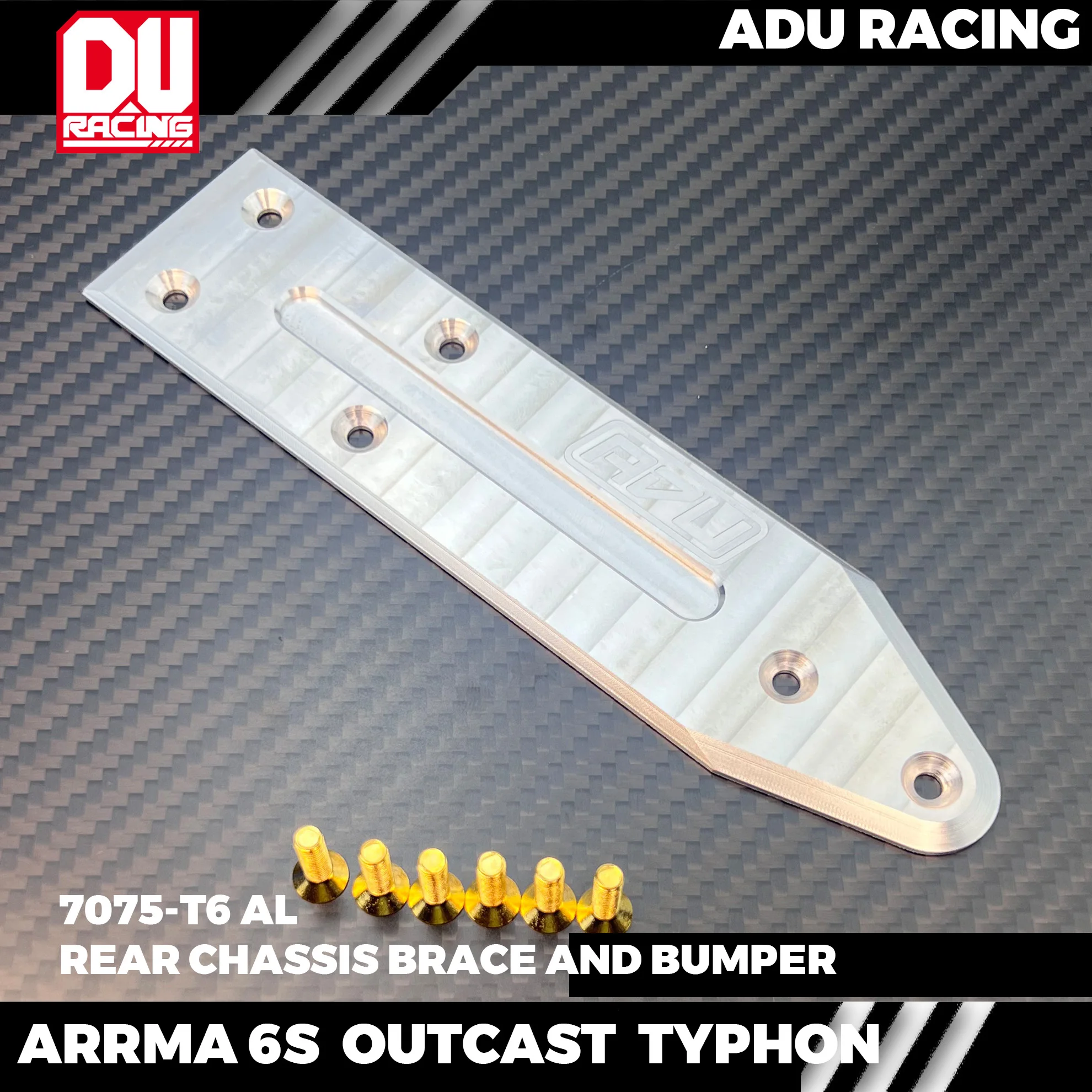 Płyta szkieletowa ARRMA 6S OUTCAST EXB V6 TYPHON TLR 7075-T6 aluminium