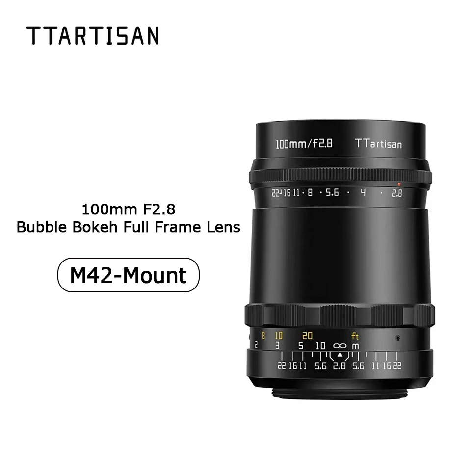 Ttartisan 100Mm F2.8 Bubble Focus Bokeh Full Frame Lens M42 Mount Trasferibile Per Canon Sony Nikon Fujifilm Panasonic Camera