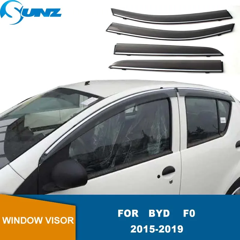 

Козырек для боковых окон BYD F0 2015 2016 2017 2018 2019 пластиковые Оттенки для вентиляционных отверстий Защита от солнца и дождя 4 шт./компл. автомобильные стили SUNZ