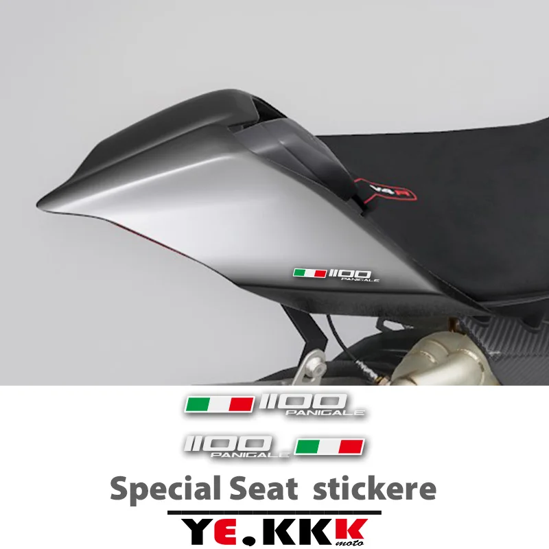 2 Adesivi Per Ducati Monster Seat Unit 1100 Sp Evo Panigale S Flag Adesivo Tricolore Decalcomania Personalizzazione