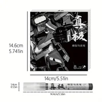 8 Colors Set Metallic Marker Pen 1mm DIY Reflective Paint Pen Permanent Gold SILVER Marker Touch Up, Model Painting, Marking 2