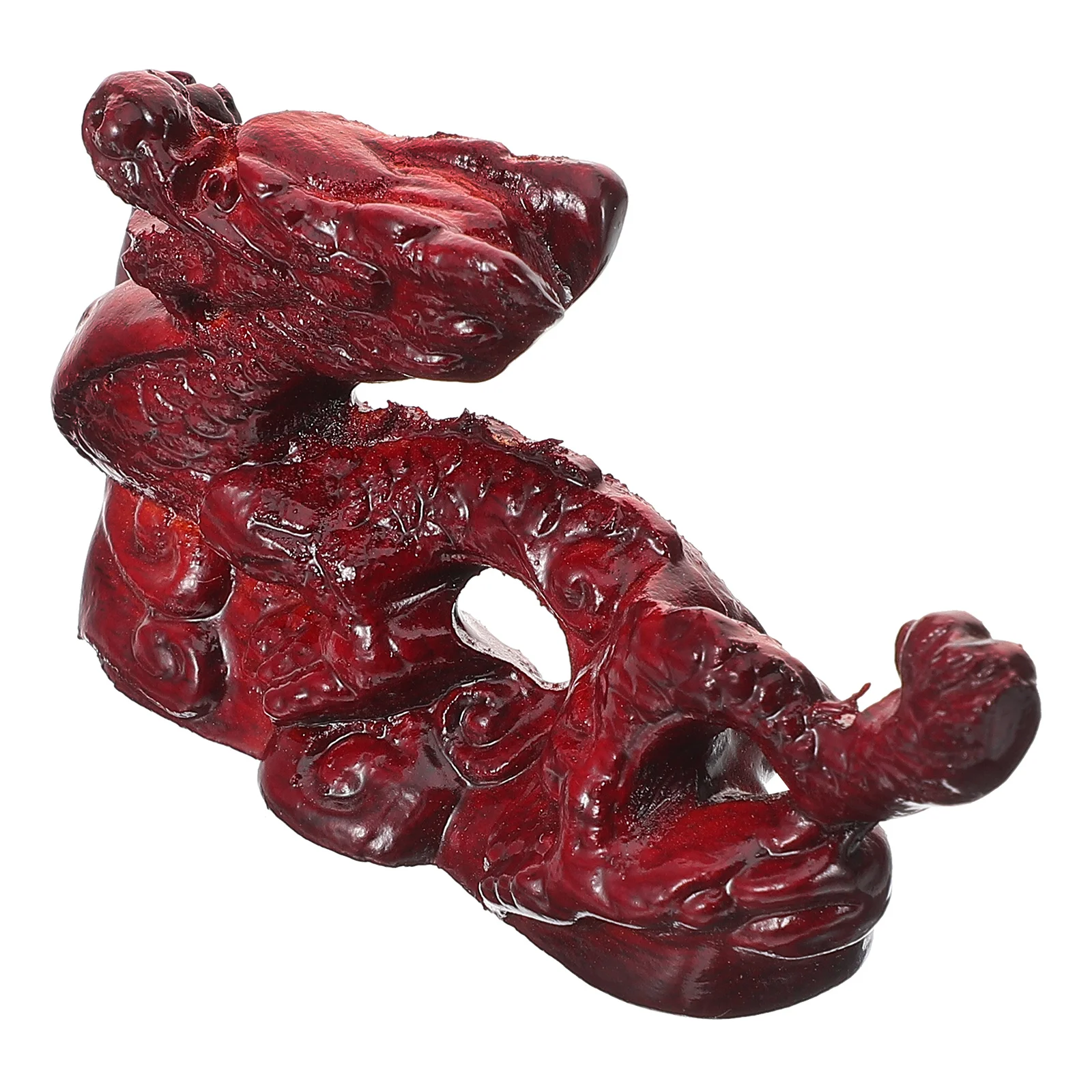 

Chinese Feng Shui Dragon Statue Wooden Carved 2024 New Year The Dragon Mascot Sculpture Zodiac Animal Figurine Luck Success Home