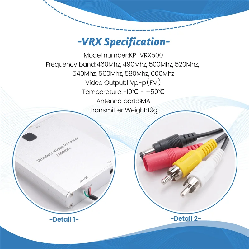 520Mhz 20Km FPV Video Transmitter 2W 8 Channels Analog Wireless Transmissionabht