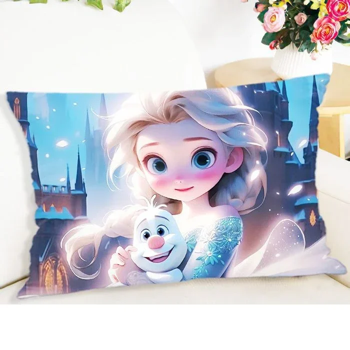 Disney Frozen Princess Pillowcase Elsa Anna Princess Pillowcase Home Living Room Sofa Room Decoration Children Gift 4