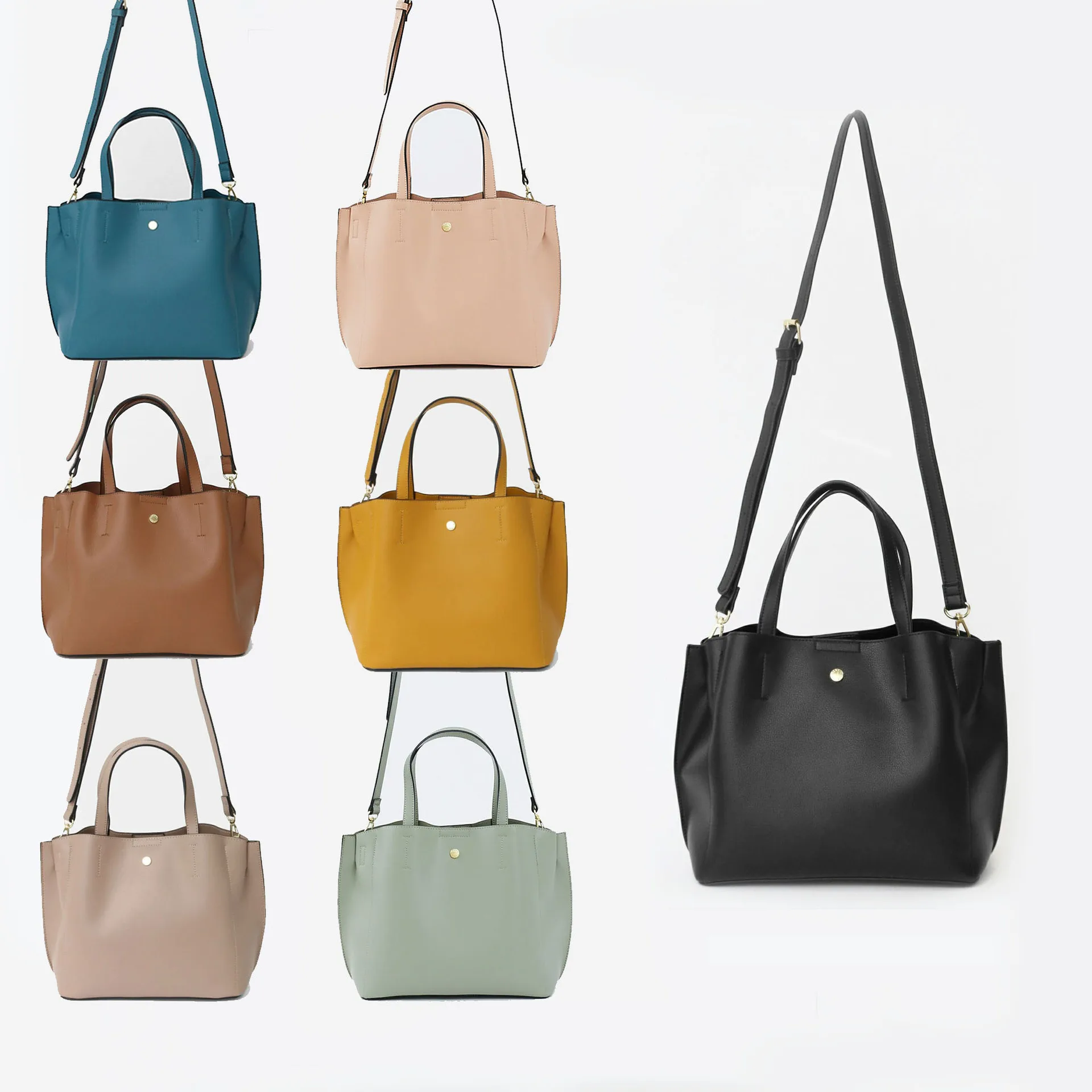 

Legato Brand Women's Handbags Lightweight Pu Leather Female Shoulder Bag Japan Korean Style Girls Commuting Crossbody Bag