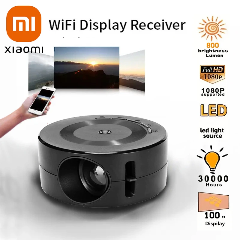 

Xiaomi E60 Mobile Video Mini Projector Home Theater Media Player Kids Gift Cinema Wired Same Screen Projector For Iphone Android