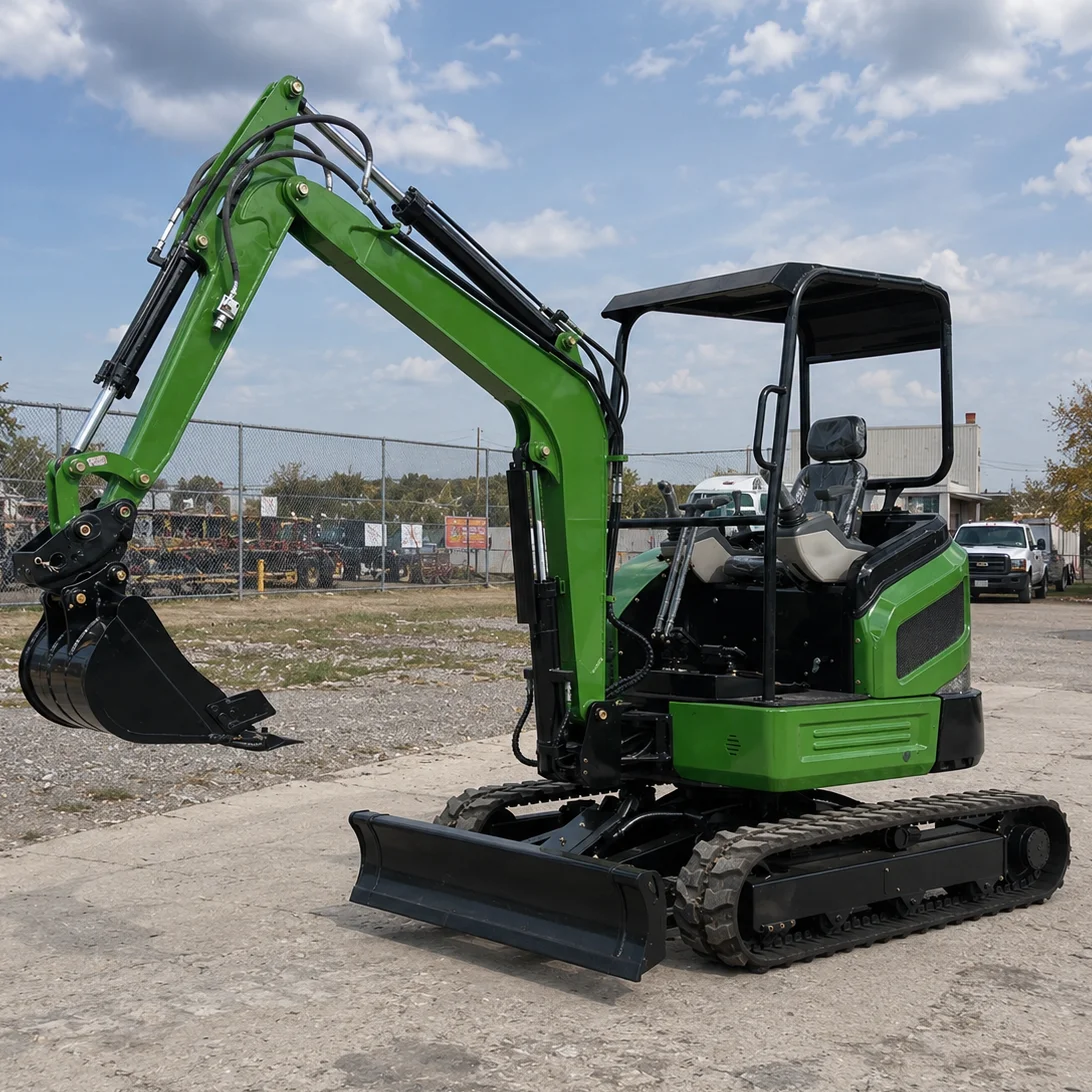 Mini-Bagger 0,8 Tonnen 1 Tonne 1,2 Tonnen Hydraulischer Raupenbagger Euro 5 EPA CE Werkspreis Maßgefertigter Kompaktbagger