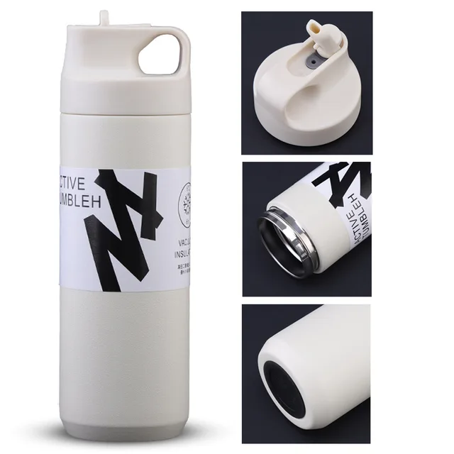 550ML Thermos Bottle Portable Tumbler Vacuum Flasks Stainless Steel Insulated Cup Outdoor Sports Water Bottle Travel Thermal Mug 6