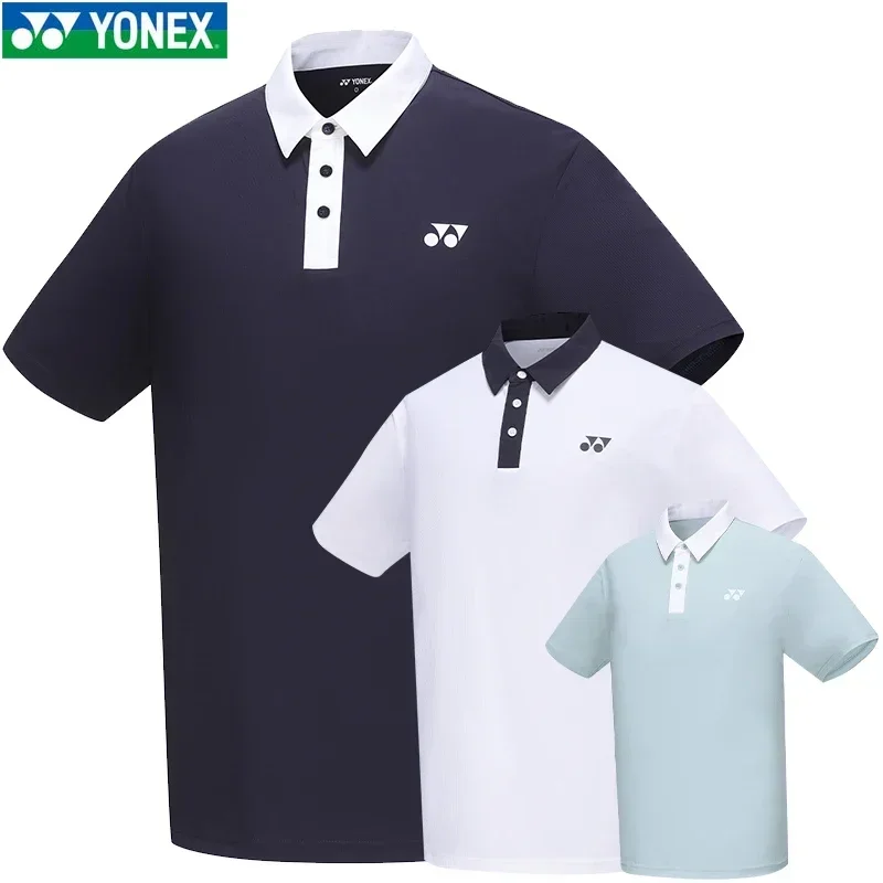 Quick dry badminton POLO Tennis clothing sport Jersey Men's women's short sleeve t shirts top t-shirt 115024BCR