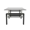 Rectangle Black Glass Coffee Table Clear Coffee Table Modern Side Center Tables for Living Room Living Room Furniture 5