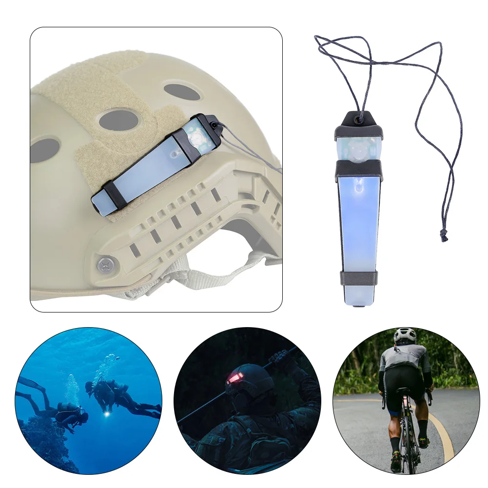 Portable Helmet Safety Flashing Light Waterproof Helmet Light Safety