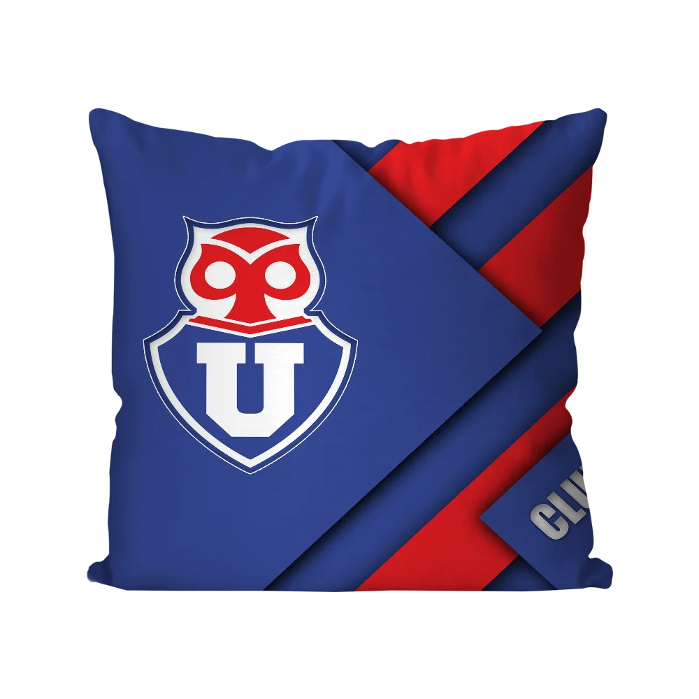 Chile U-University Club B Pillow Case Square Pillow Bedroom Sofa Leisure Comfort Cushion Car Living Room Home Decoration 40X40 6