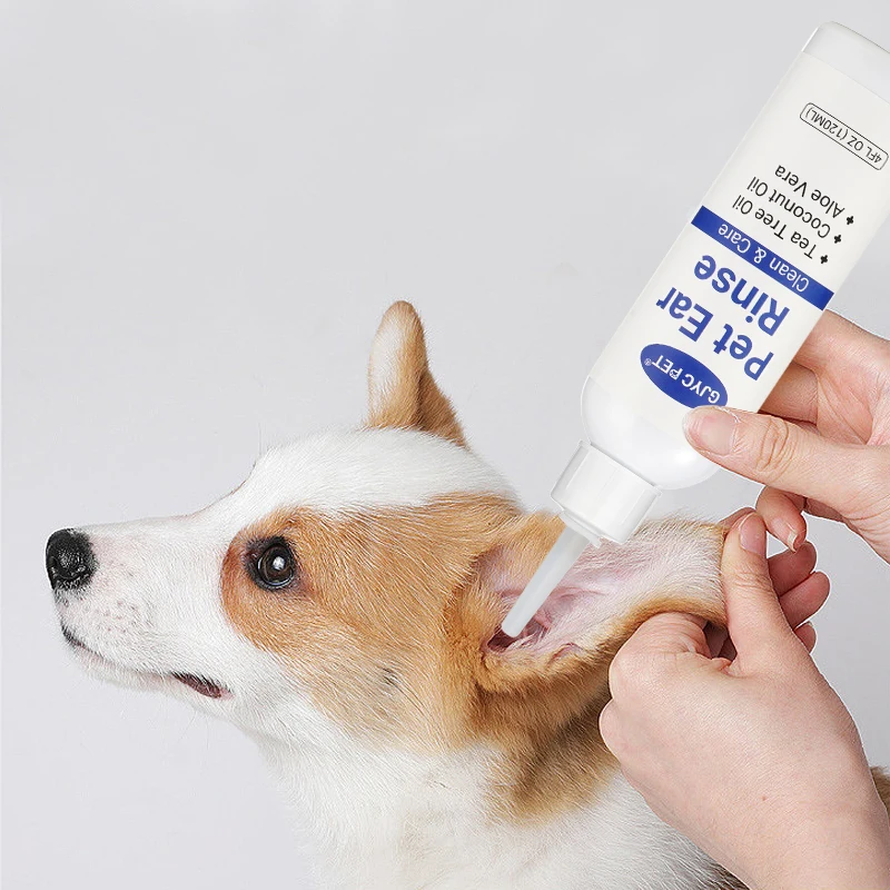 Pet Ear Cleansing Liquid for Cat, Cat, Dog, and Dog Alleviates Ear Canal Odor Cleaning Earwax Wash Drops