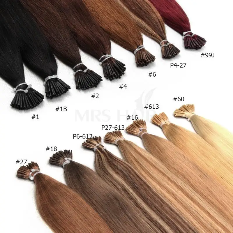 Tipi le estensioni dei capelli Veri capelli umani # P4-27 Capsule per capelli micro perline pre incollate Capsule Microlink Capelli 30 g/confezione 14"-22" - immagine 6