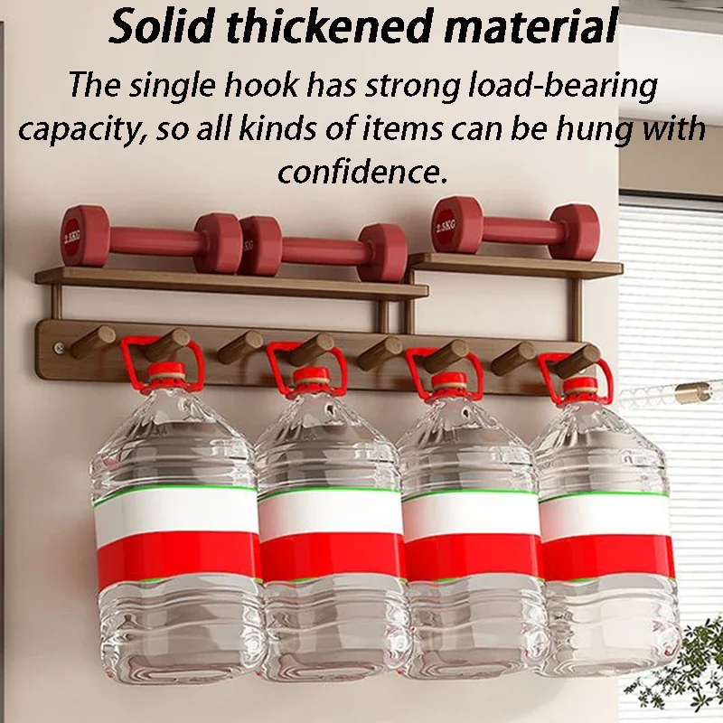 Wall Mounted Coat Racks Entrance Hall Clothes Storage Rack Stand Interior Hallway Clothing Organizer Hanger with Storage Shelf 6