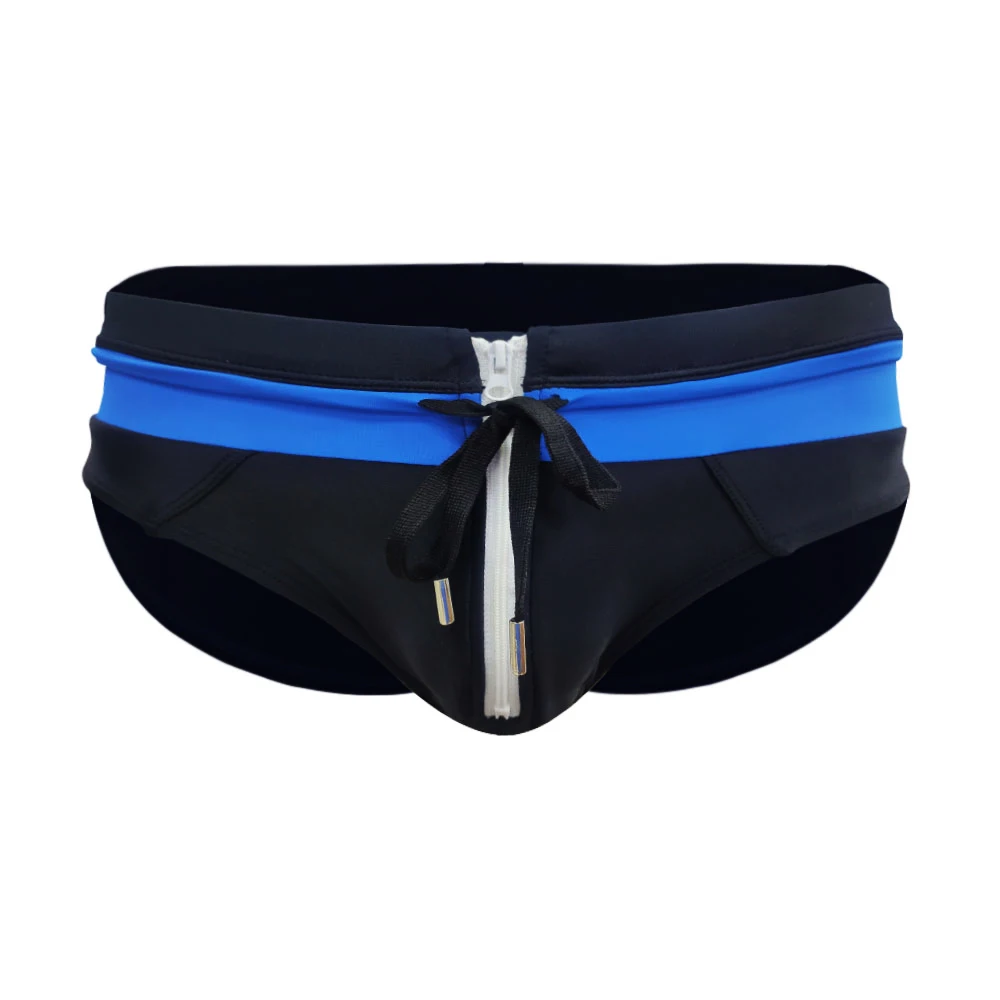 Var atvērt priekšējo rāvējslēdzēju vīriešu geju peldbikses pludmales bikses sērfošanas peldkostīms seksīgs peldkostīms mini bikini peldēšanai_voghion.com