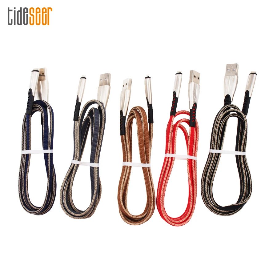 

300 шт. 1 м Плетеный Micro USB кабель из цинкового сплава А, кабель для быстрой зарядки Usb Type-C, Зарядные кабели для iPhone, Samsung, Xiaomi, HTC
