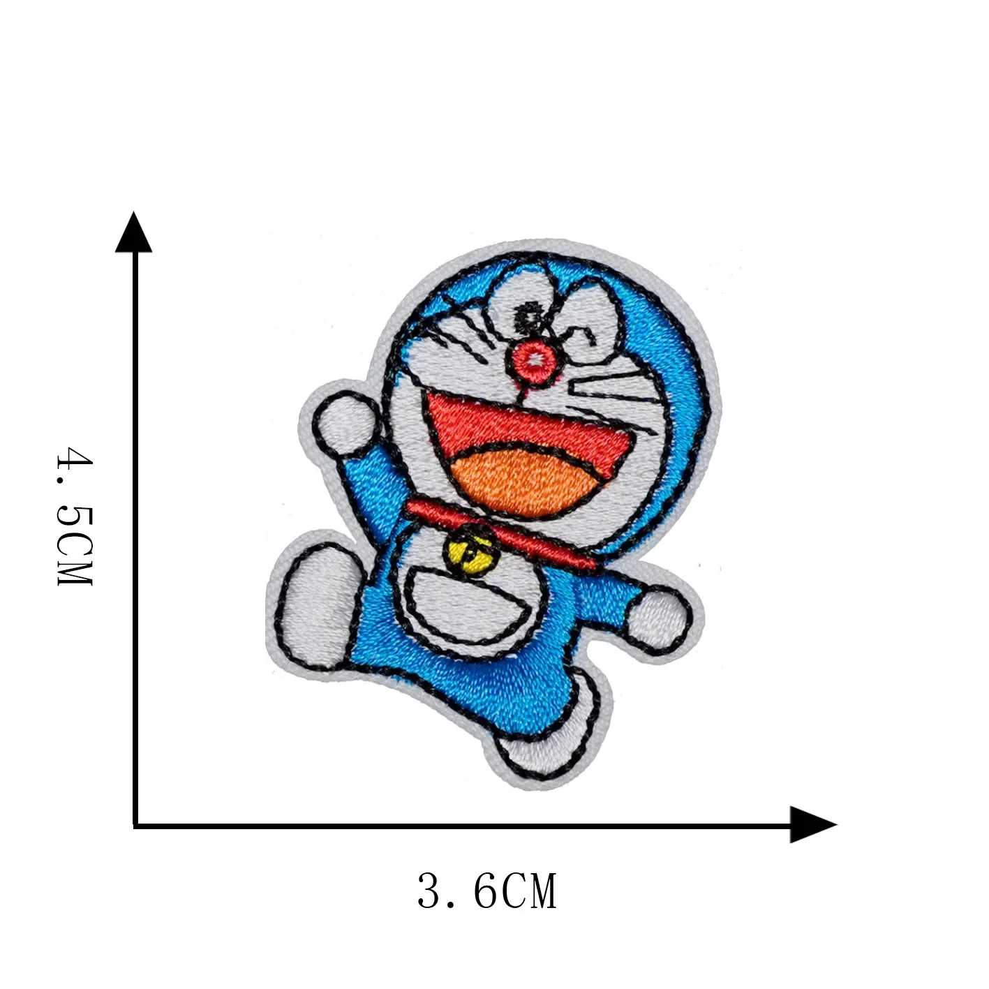 New Doraemon Creative Computer Embroidery Fabric Patch DIY Self-Adhesive Clothing Accessories Custom-Made