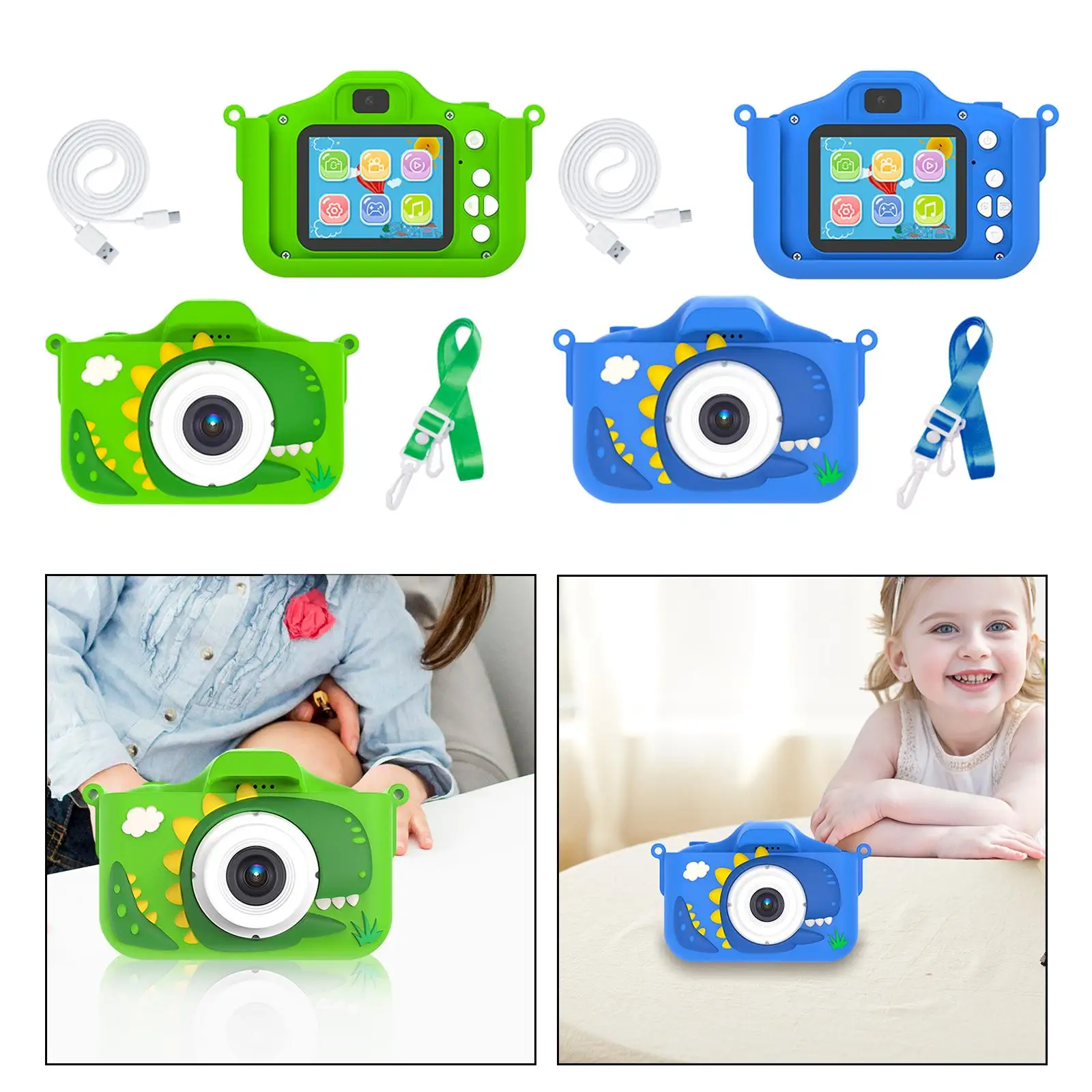 Kids Camera Photo and Video Camera Durable Unique Children Camera for Girls Kids 3-8 Years Old Boys Children Birthday Gifts