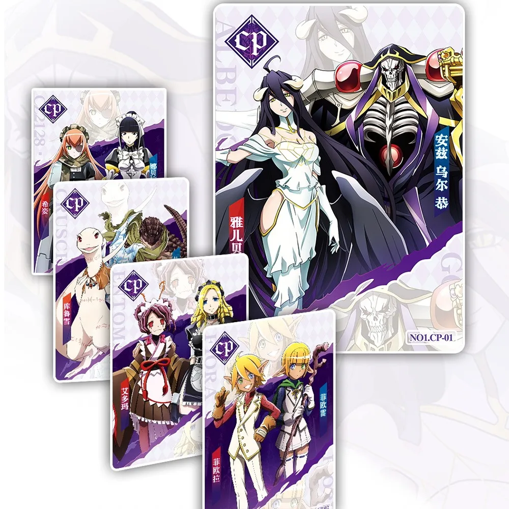 Anime Overlord Collection Card Albedo Toys Gift for Kids Child Japanese Anime Tcg Cartas Games Card Box