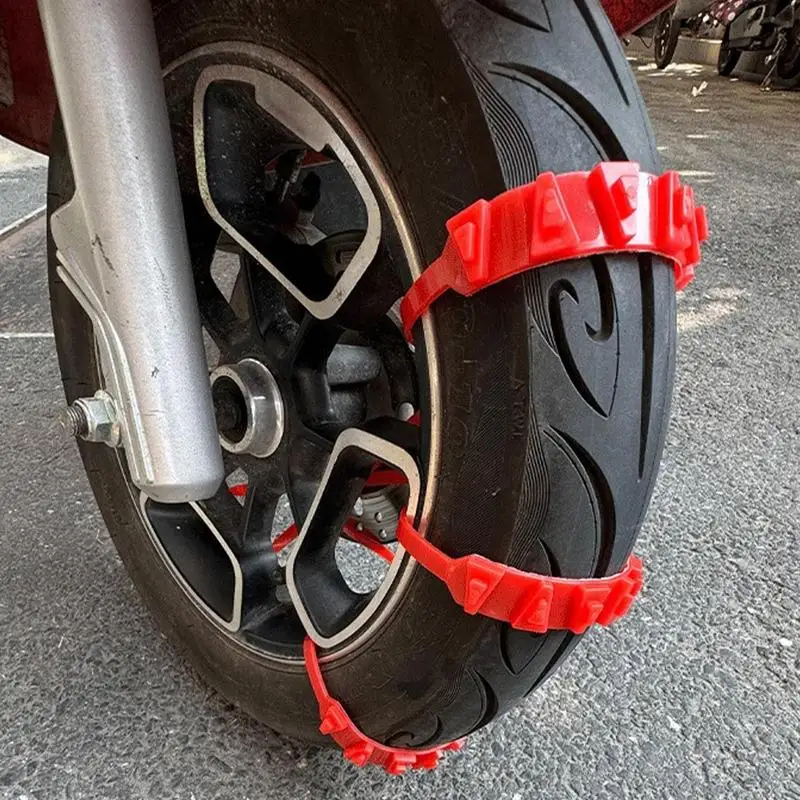 For Refer To Description Anti Skid Snow Chains Nylon Tire Zip Ties For Snow Extrication Chain Winter Driving Non-Slip