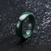 Bague en céramique 6 mm unisexe pour homme et femme, noire, blanche, verte, bleue, violette, simple, alliance de mariage, bague de promesse, bague pour le pouce, assortie, hypoallergénique