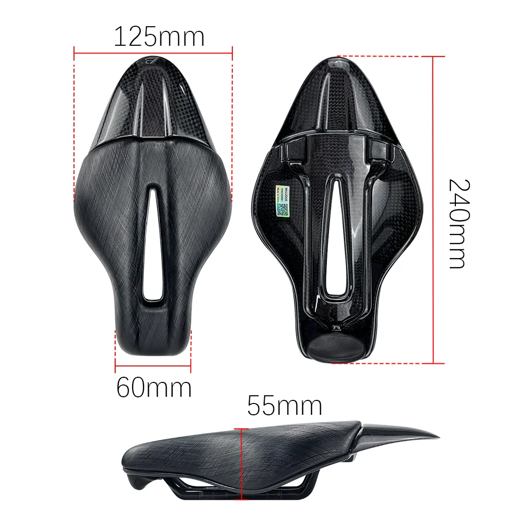 Coussin De Selle Vélo BALUGOE – Confortable, Creux, Universel VTT Route, 245mm