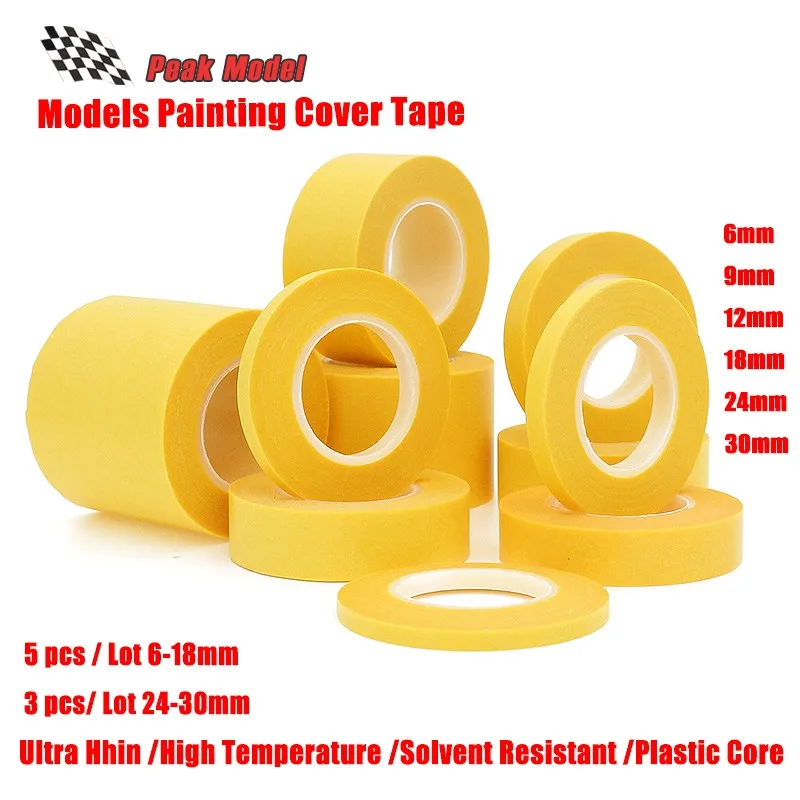3-5 Pcs/Lot 6mm~30mm Scale Models Gundam Models Painting Cover Tape Masking Tape And Cutter