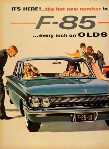 Фото Жестяной знак 8x12, новый автомобильный рекламный знак F85 Oldmobile №1