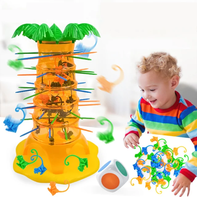 Monkey Climbing Tree Toy Montessori Table Game Toy Cute Multiplayer Tabletop Game Family Board Game Educational Toy Kid Gift 2